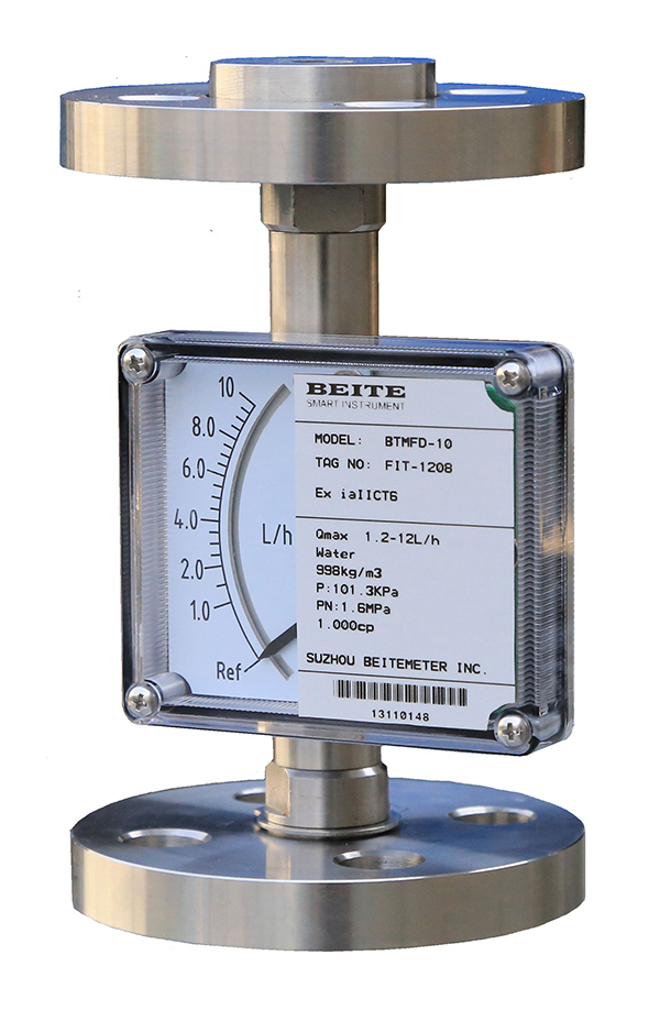 法蘭微小型金屬轉(zhuǎn)子流量計